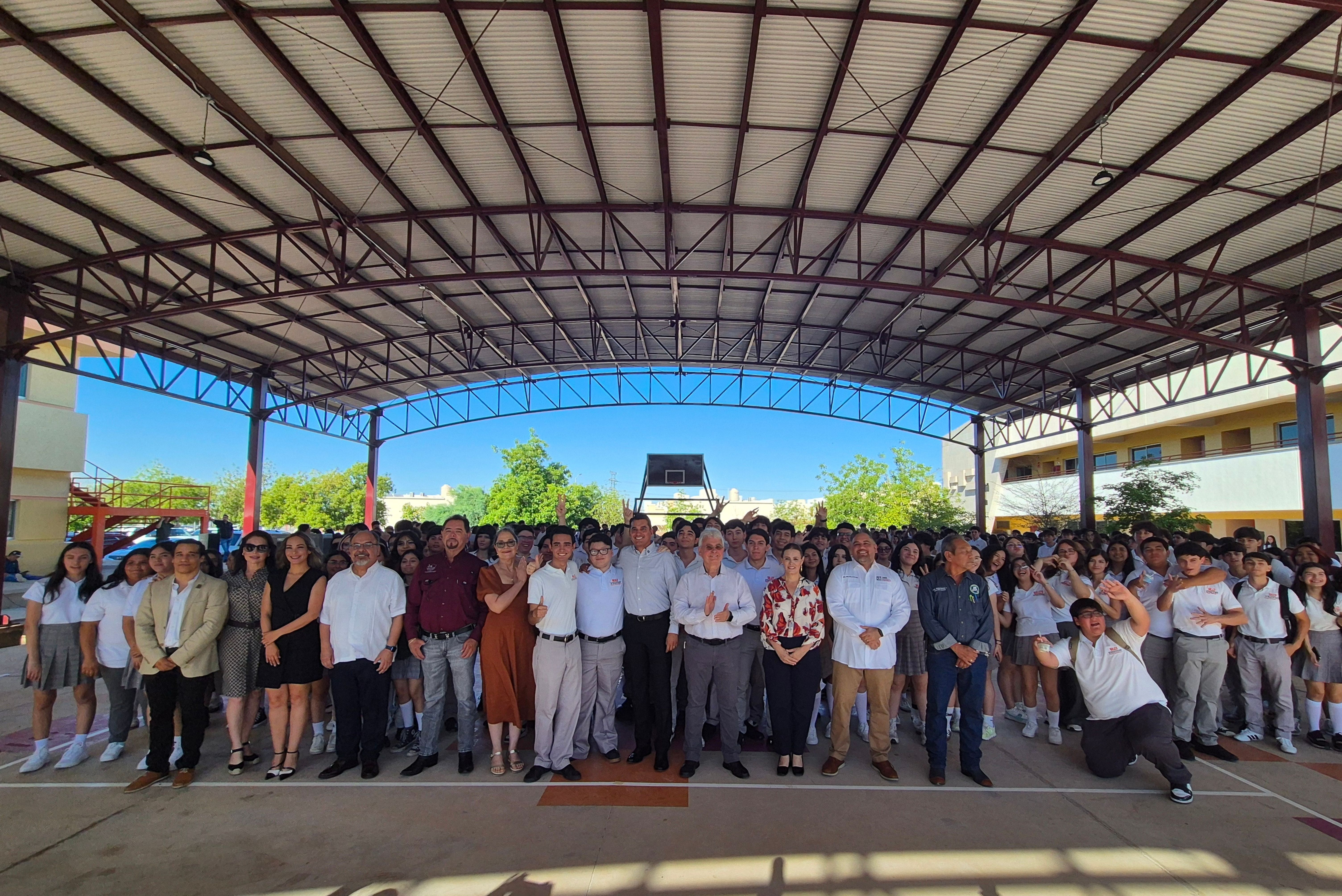 Entrega de obra en el COBACH V de Hermosillo beneficia a más de 3,600 personas