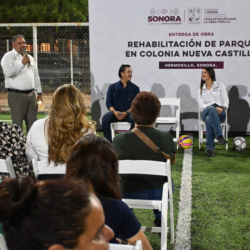 Impulsa Gobierno de Sonora la recuperación de espacios públicos con la rehabilitación de parque en colonia Nueva Castilla